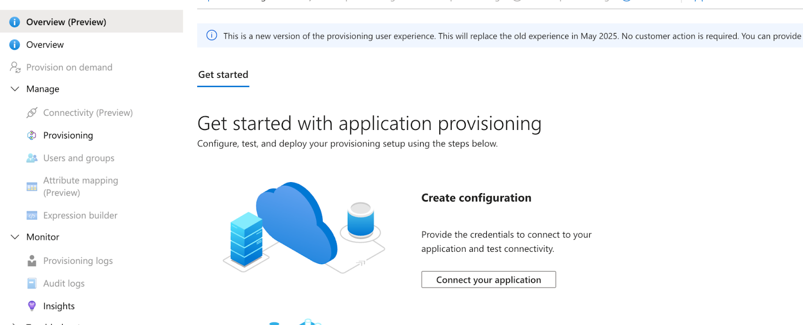 Get started with application provisioning