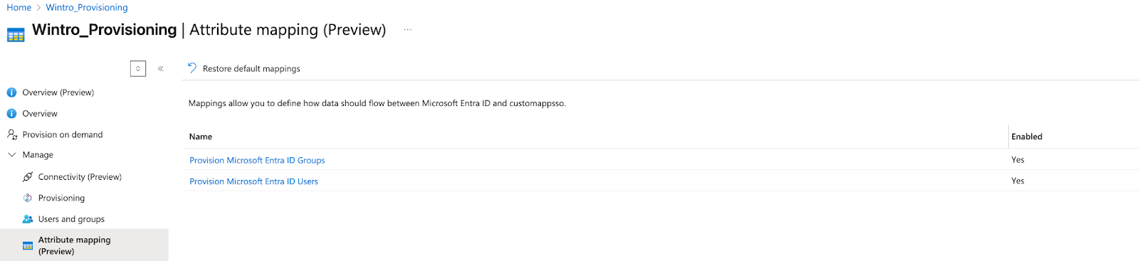Attribute Mappings