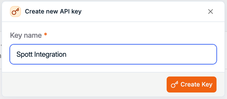 Naming the new API key