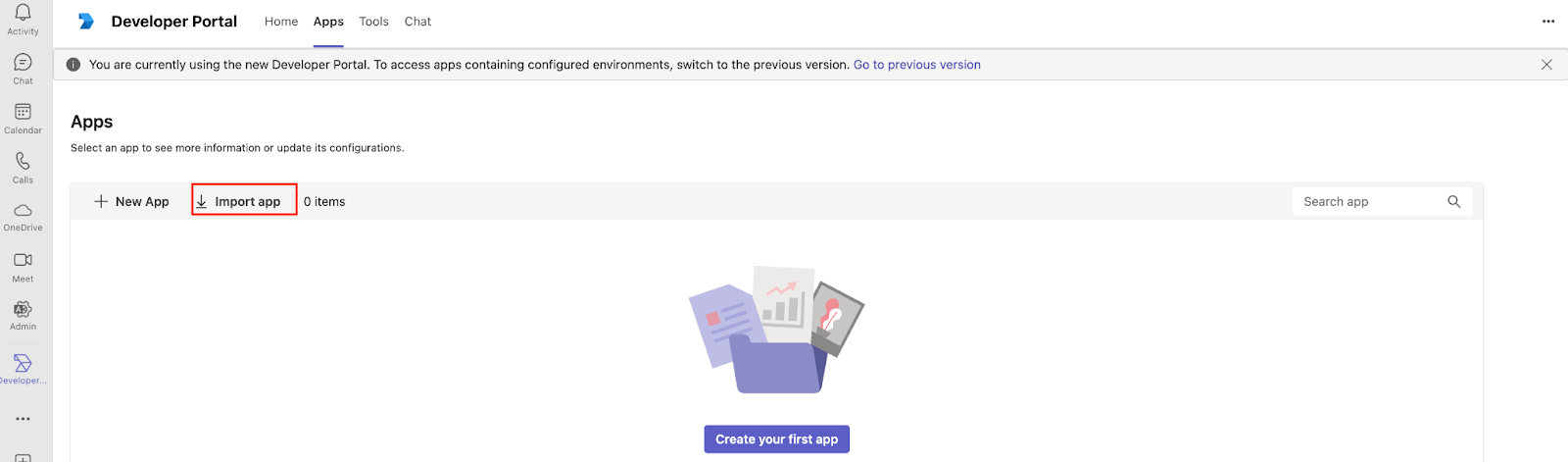 Teams Developer Portal Distribute