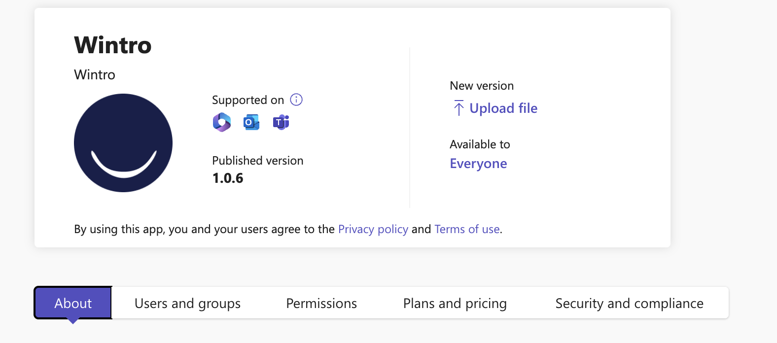 Teams Admin Center App Status
